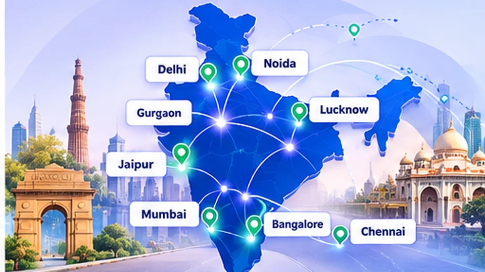 India international courier pickup network
